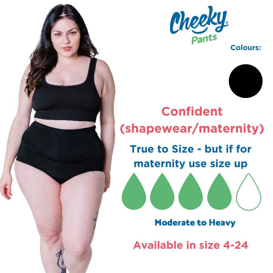 Feeling CONFIDENT - High-waisted Shapewear Period Pants with 4